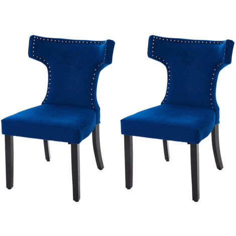Set of 2 Upholstered Dining Chairs