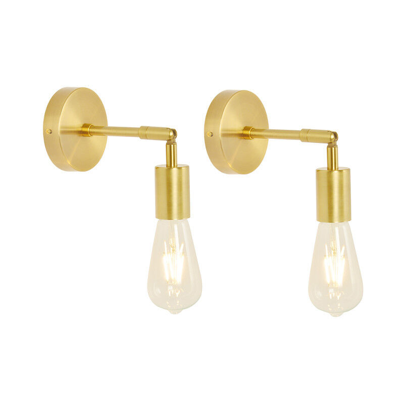 Image of Set of 2 Vintage Industrial Brushed&hellip;