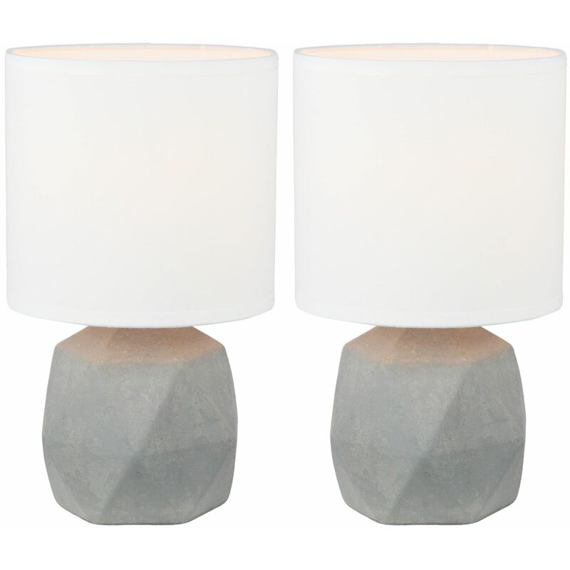 Set of 2 Wilson - Concrete Lamps