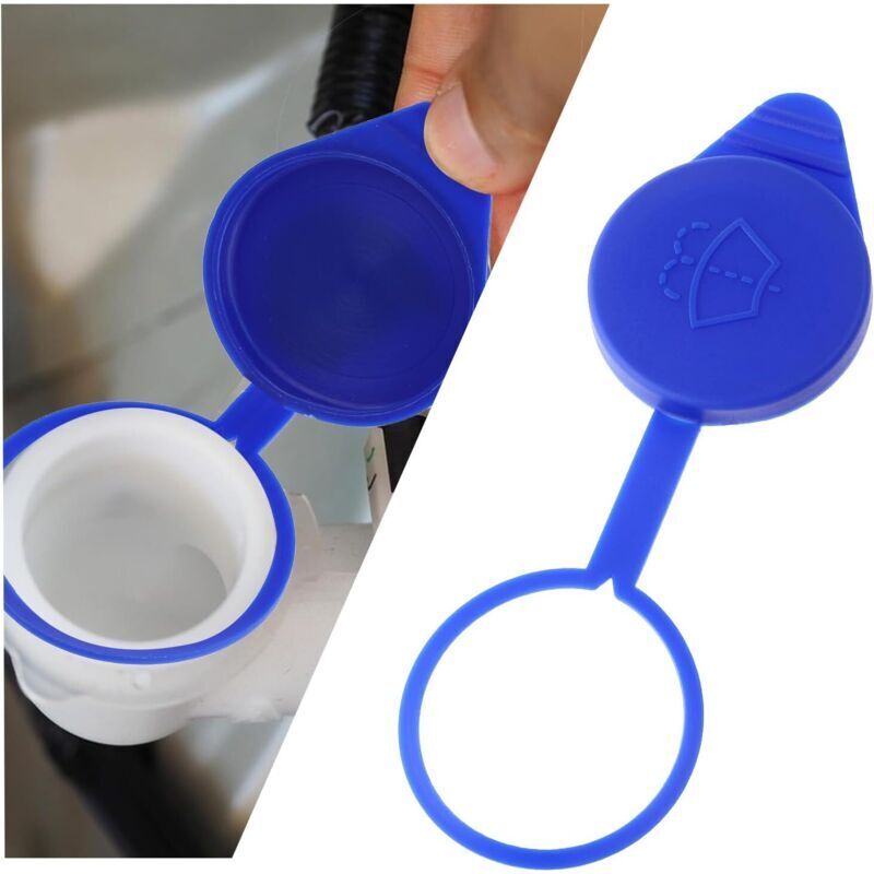 Set of 2 windshield washer fluid reservoir caps, windshield washer fluid cap, wiper reservoir bottle cap, car wiper accessories, replacement cap