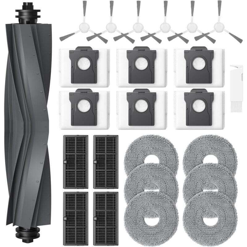 Set of 24 accessories for Dreame L10s Ultra Gen 2 / L10s Pro Ultra Heat / L40 Ultra AE / X30 Ultra / Mova E30 Ultra robot vacuum cleaners, 1 main