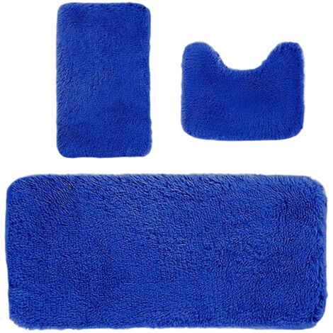 Set of 3 bathroom mats, 4th of July decoration, bathroom mat, soft toilet mat, non-slip mat, bathroom floor mat, toilet mat