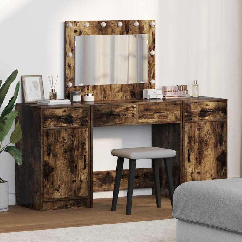 Vidaxl - Dressing Table 3 Pcs Brown 40 X 41 X 75 Cm Engineered Wood