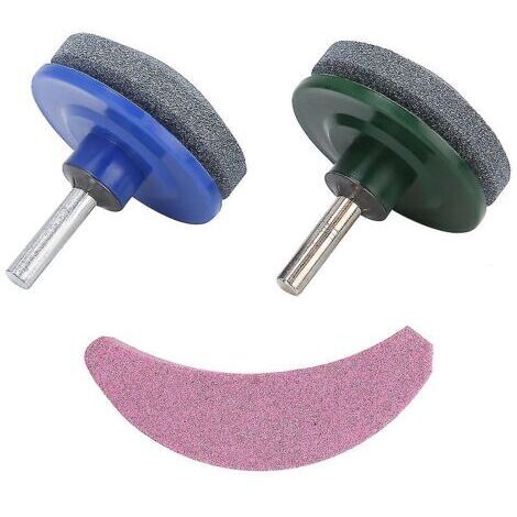 Set of 3 Universal Lawnmower Blade Sharpeners, Sharpening Stones, Garden Accessories