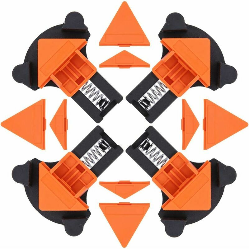 Set of 4 Adjustable 60/90/120 Degree Angle Clamps for Welding, Woodworking, Cabinet, Picture co.ukame, Wood Craft Projects