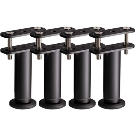 Set of 4 Adjustable Bed Support Legs for Furniture Frames, Heavy Duty Metal Support Slats (120mm - 180mm) MUMU