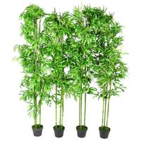 Set of 4 Bamboo Artificial Home Decor 190cm