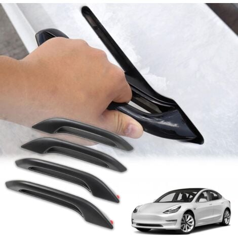 AOUGO Set of 4 Car Door Handles for Tesla Model 3 / Model Y Door Handle - Door Accessories - Matte Black