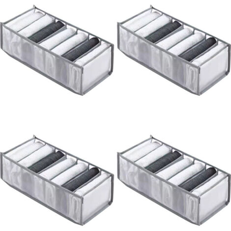 Set of 4 clothes organizers for closet and bedroom