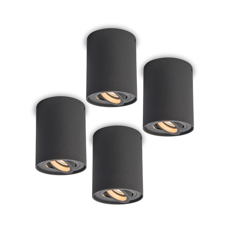 Image of Set of 4 Dark Grey Spotlights&hellip;