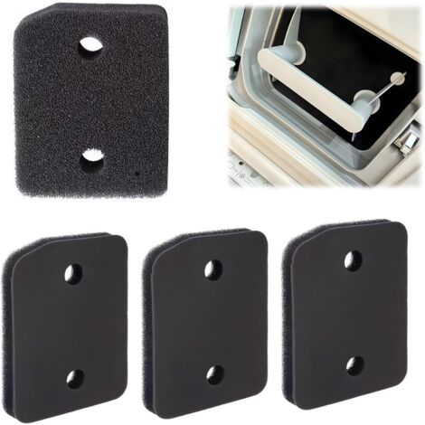 Set of 4 filters compatible with Miele T1 9164761 heat pump dryers, sponge filter, filter mat, foam filter mat, coarse grit  207 x 157 x 30