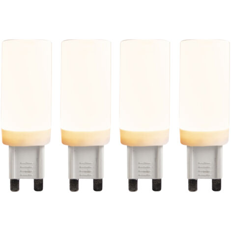 Set of 4 G9 3-Step Dimmable LED Bulbs 4.5W 500LM 2700K