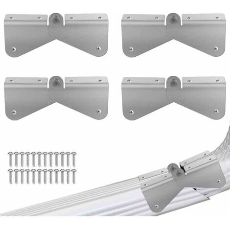Set of 4 gutter extension hinges, downspout extension, easy DIY installation on any size rectangular or square downspout
