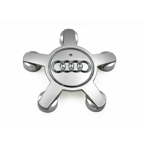 IKODM Set of 4 Hub Caps 4f0601165 N Wheel Emblem, For 135mm Hubcaps For Audi (silver)