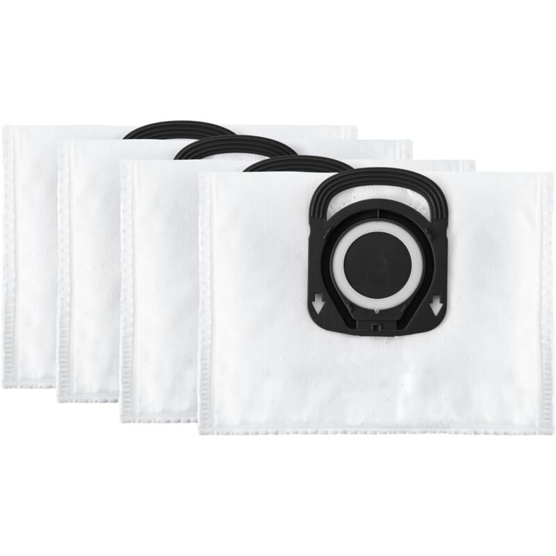 Set of 4 Hygiene+ bags, compatible with Compact Power, Power XXL, Silence Force and X-Trem Power cylinder vacuum cleaners ZR200520 white