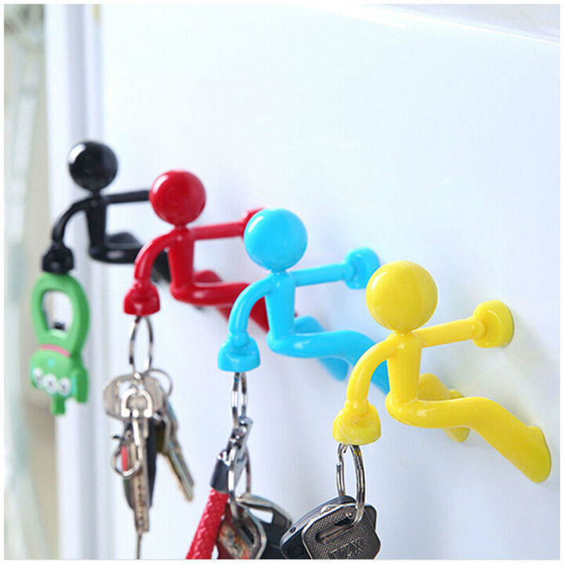 Set of 4 magnetic hooks – High-quality ABS material – Holds 10 keys – Wall mounts for metal surfaces