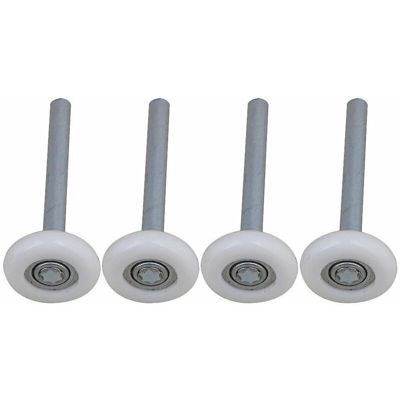 Aiperq - Set of 4 Nylon Garage Door Rollers Sealed Ball Bearing with 115mm Stem