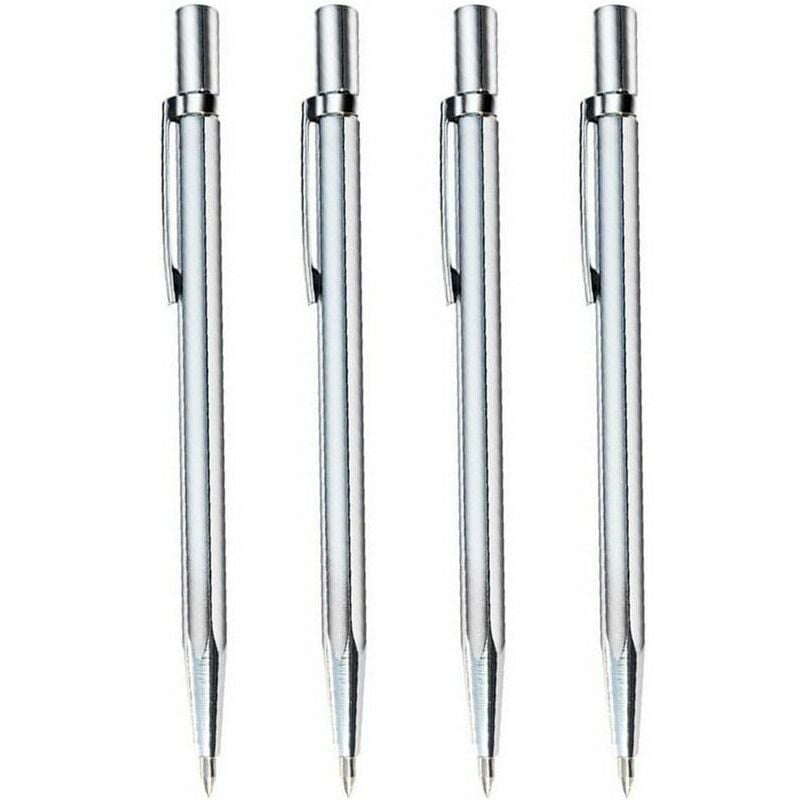 Set of 4 pens Tungsten carbide tip Engraving Stainless steel Ceramic Glass