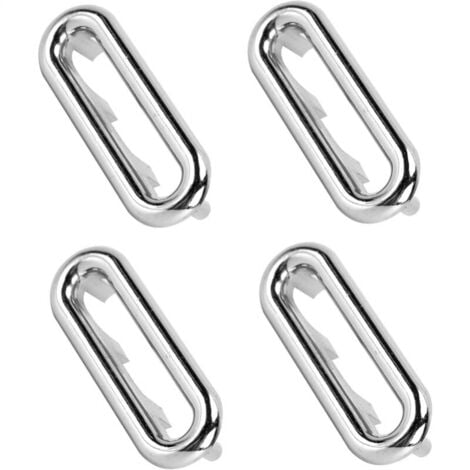 Set of 4 Sink Overflow Ring Overflow Hole Silver Kitchen Bathroom Basin Trim Overflow Drain Cover Overflow Ring