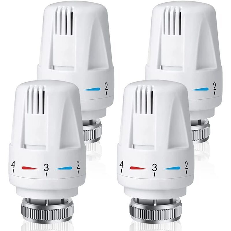 Image of Set of 4 Thermostatic Radiator Valves,&hellip;