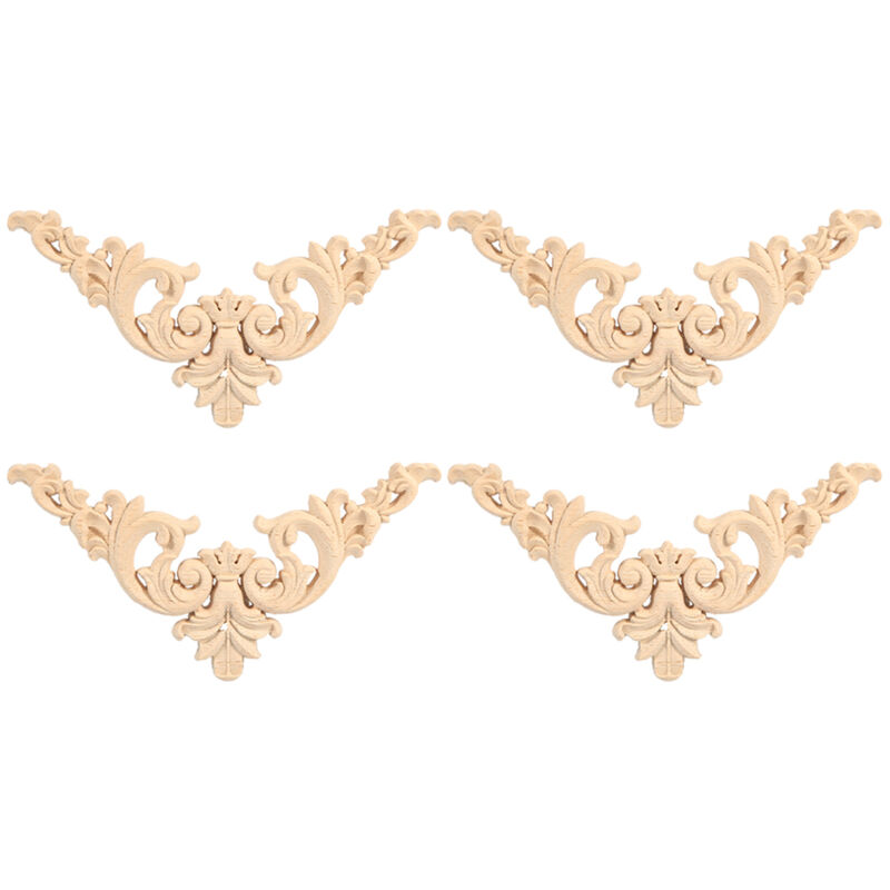 Image of Set of 4 unpainted, unpainted, flower-shaped,&hellip;