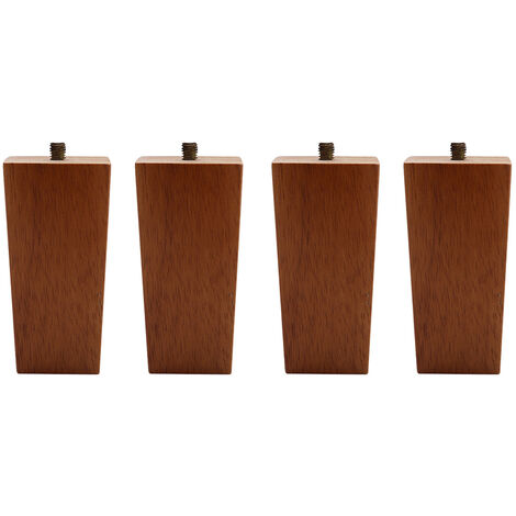 Set of 4 Wooden Oak Furniture Square Legs Feet