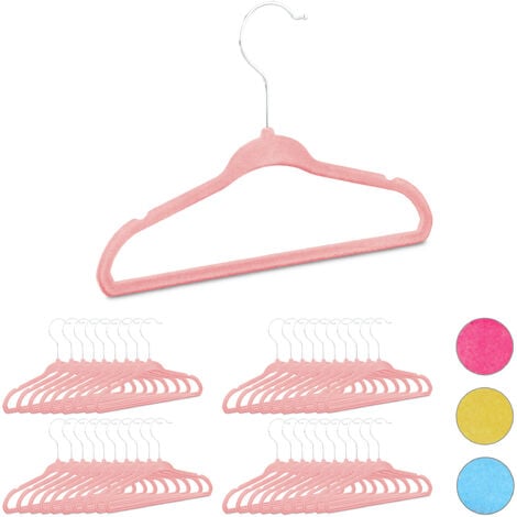 MIZGI Light Pink Velvet Hangers 60 Pack,Premium Gold Clothes