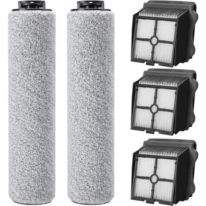 Set of 5 accessories for Tineco iFloor3 / Floor One S3 wet and dry vacuum cleaner - Replacement parts - Contains 2 brush rolls and 3 HEPA filters