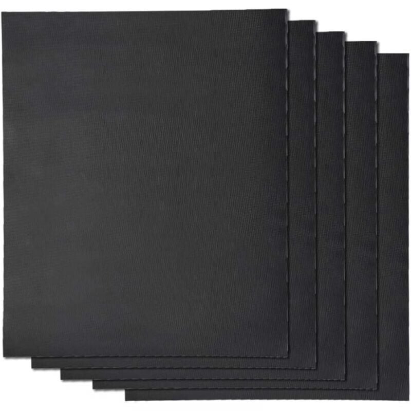 Image of 5 Pack 40x33cm Non-Stick Reusable bbq Grill Mats, Suitable for Oven, Gas, Electric Grill, Charcoal, Microwave