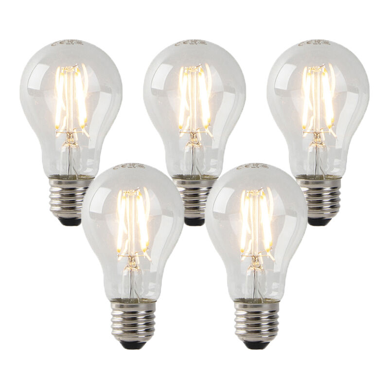 Luedd Set Of 5 E27 Led Bulbs Clear 3w 250lm 2200k