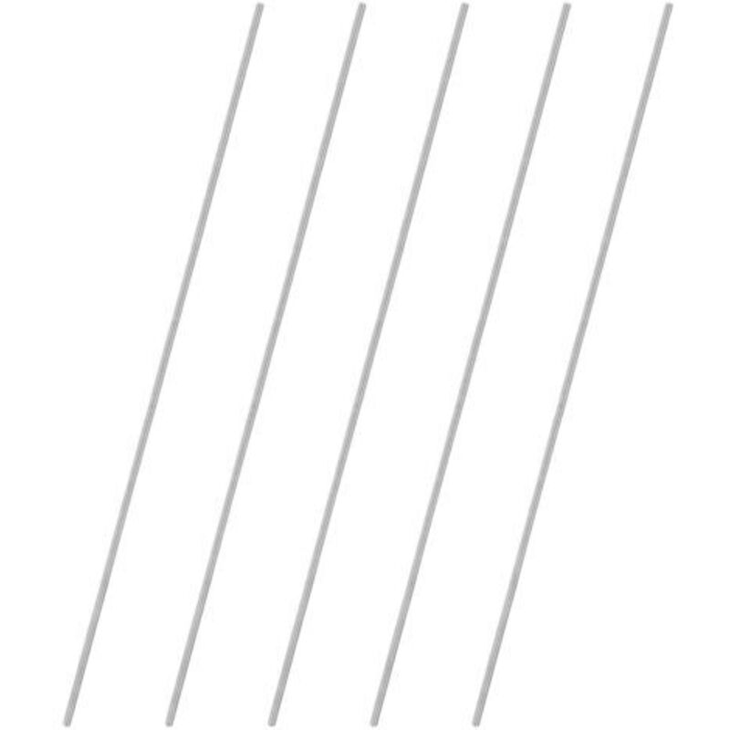 Set of 5 Fully Threaded Rods, M5 x 400 mm, Right-Hand Thread 304 Stainless Steel, for Anchor Bolts/Clamps/Furniture Fixing Brackets, Metric Thread