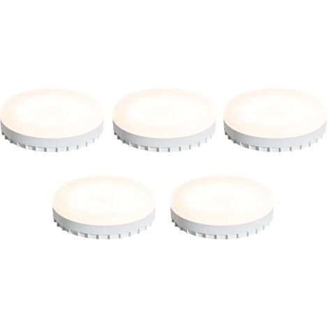 LUEDD Set of 5 GX53 3-Step Dimmable LED Bulbs 9W 900 lm 3000K