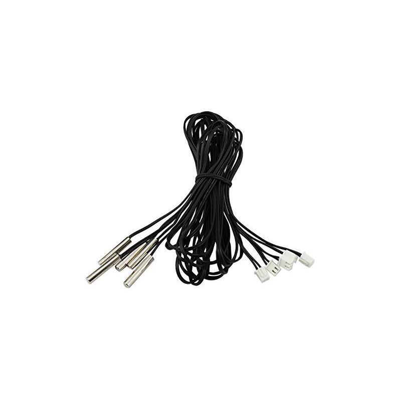 Dhklfa - Set of 5 ntc 10 k 3950 Ohm 1 m digital and waterproof thermal probes