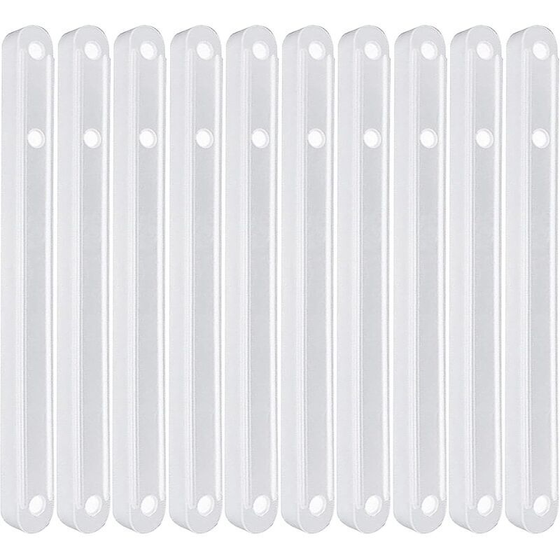 Set of 5 pairs of plastic drawer runners for drawers - Extendable organizer - Furniture drawer storage tools (180 mm)