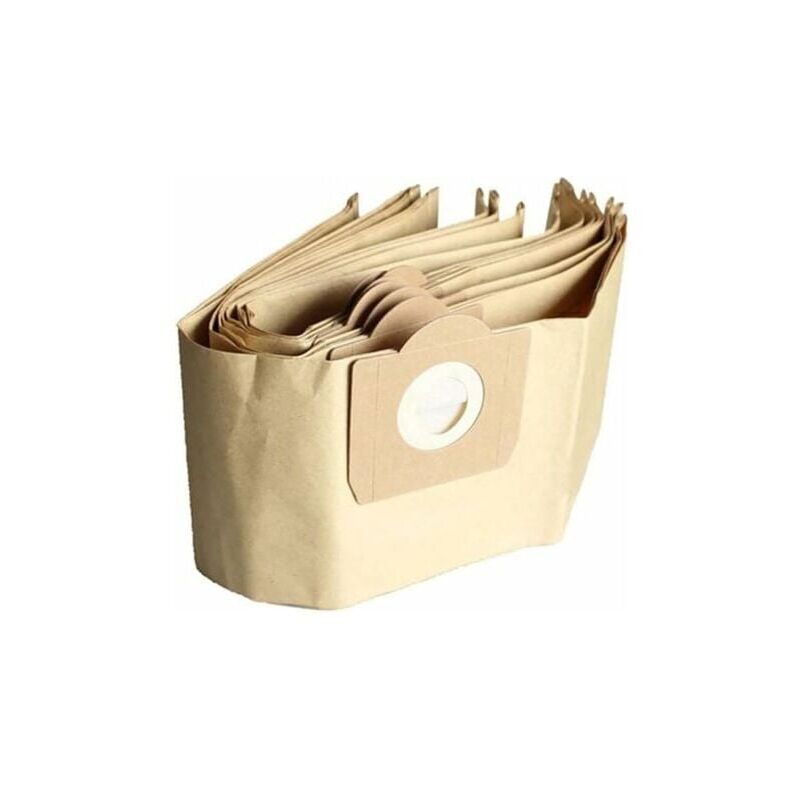 Set of 5 straight vacuum cleaner bags for Karcher WD3, wd 3 Premium, WD3200, WD3500P, A2204, A2204, A2534, SE4001 Mumu