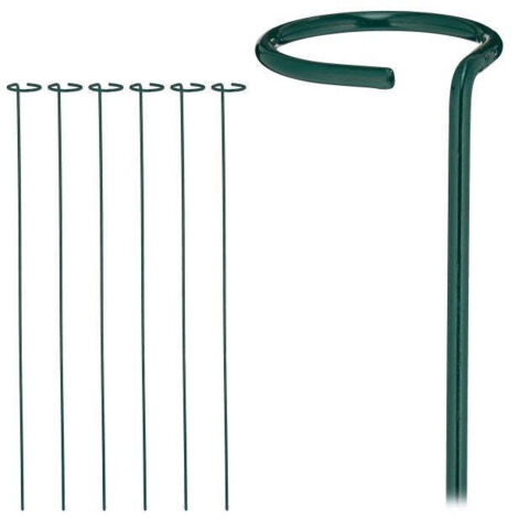 Set of 6 dark green plant support