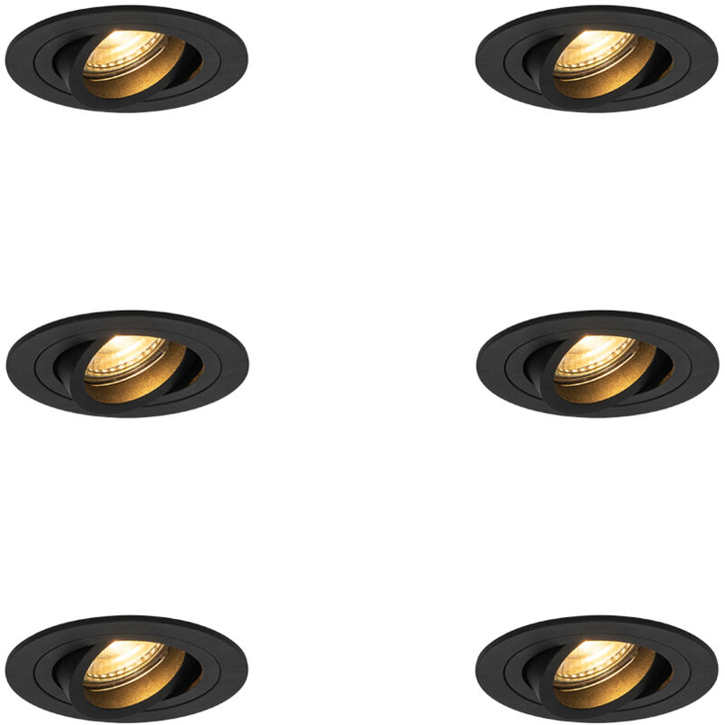 Image of Set of 6 Modern Recessed Spotlights&hellip;