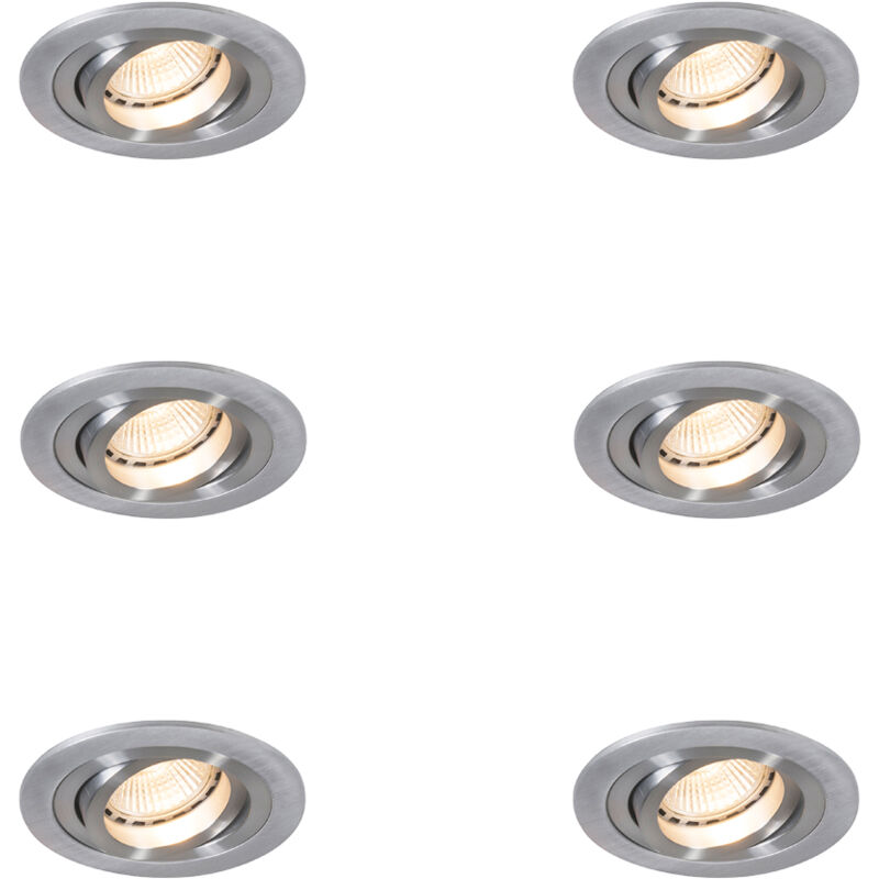 Image of Set of 6 Modern Recessed Spotlights&hellip;