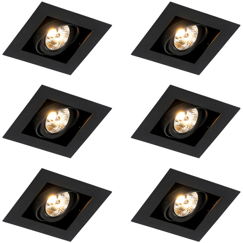 Image of Set of 6 Modern Recessed Spotlights&hellip;