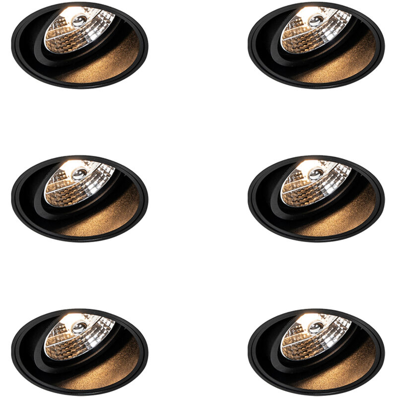 Image of Set of 6 Modern Recessed Spotlights&hellip;