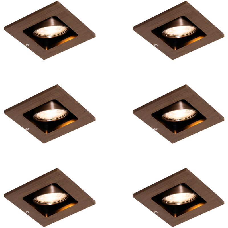 Image of Set of 6 Modern Recessed Spotlights&hellip;