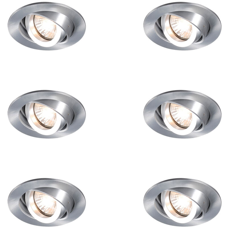 Image of Set of 6 Modern Tiltable Recessed&hellip;