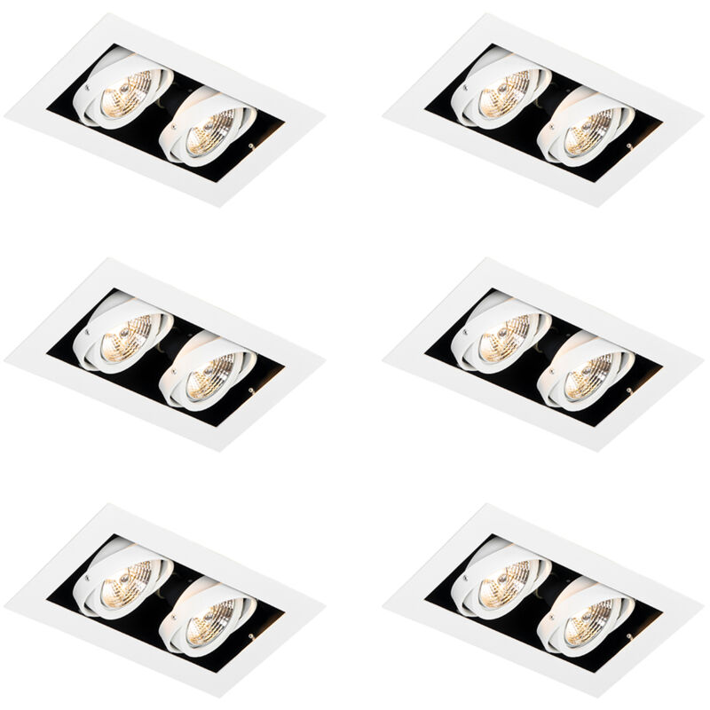 Image of Set of 6 Modern Recessed Spotlights&hellip;