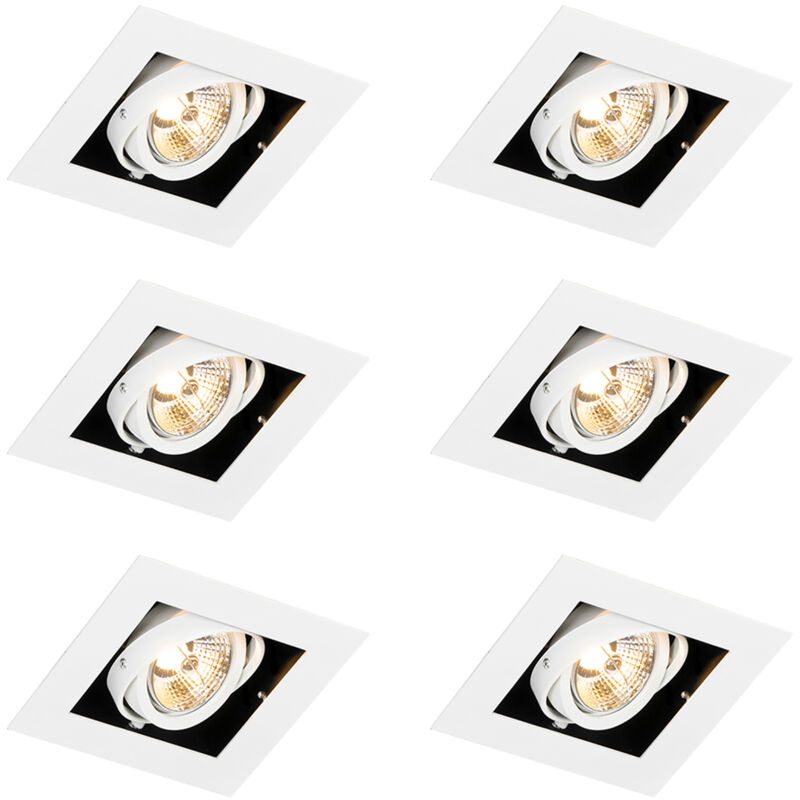 Image of Set of 6 Modern Recessed Spotlights&hellip;