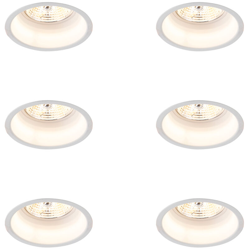 Image of Set of 6 Modern Recessed Spotlights&hellip;