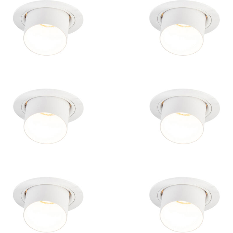 Image of Set of 6 Modern Recessed Spotlights&hellip;