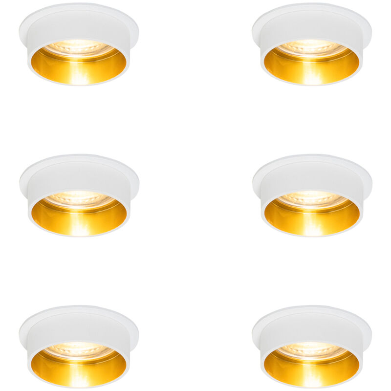 Image of Set of 6 Modern Recessed Spotlights&hellip;