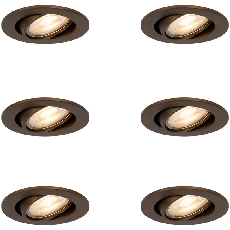 Image of Set of 6 Modern Recessed Spotlights&hellip;