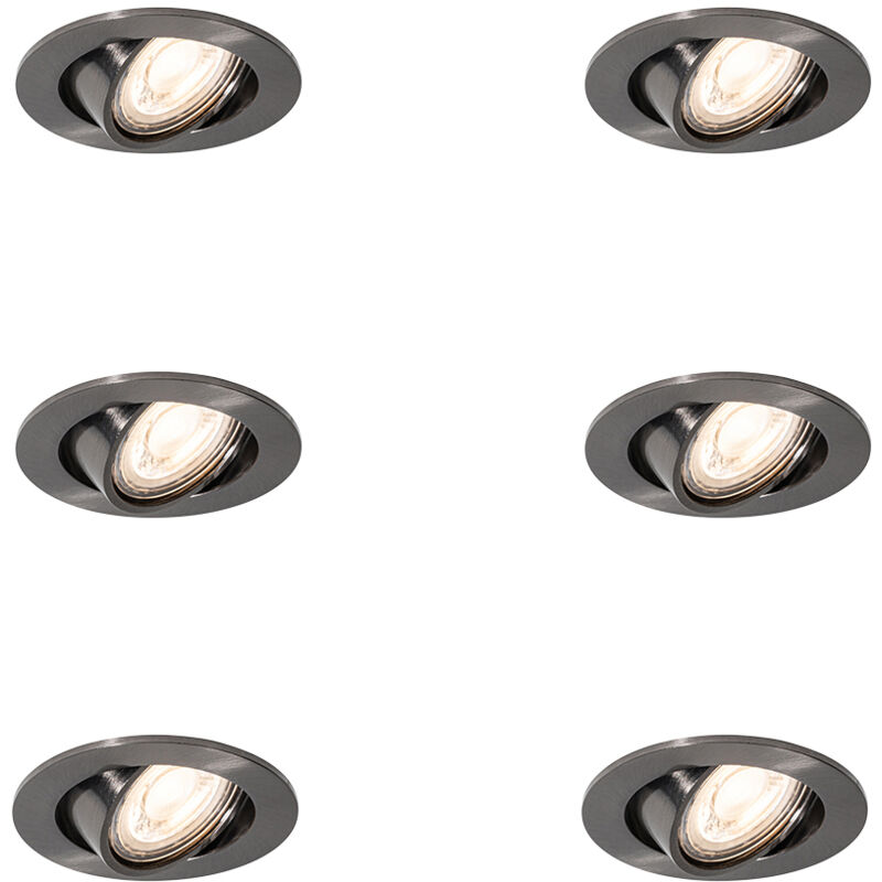 Image of Set of 6 Modern Recessed Spotlights&hellip;