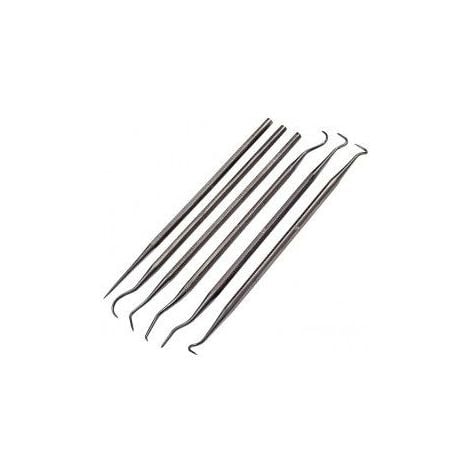 Set of 6 Picks & Carvers in Stainless Steel